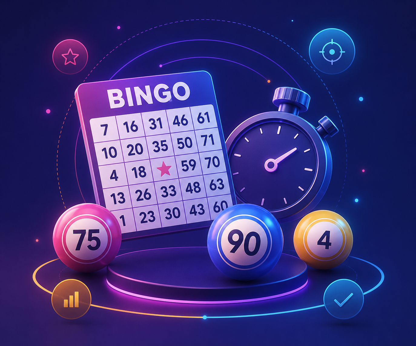 Kleurrijke besteonlinebingo.nl hero-illustratie